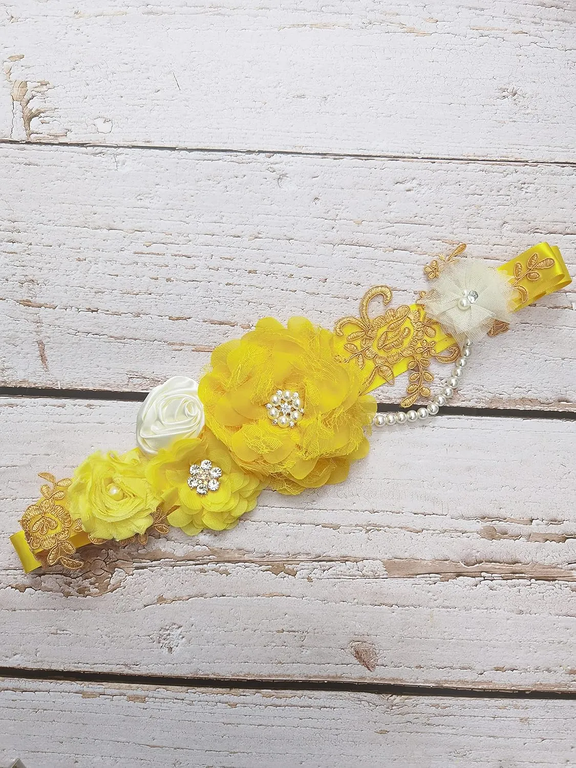 FANFAN Maternity Belt for Pregnant Wedding - Bridal Sash Belt Y01