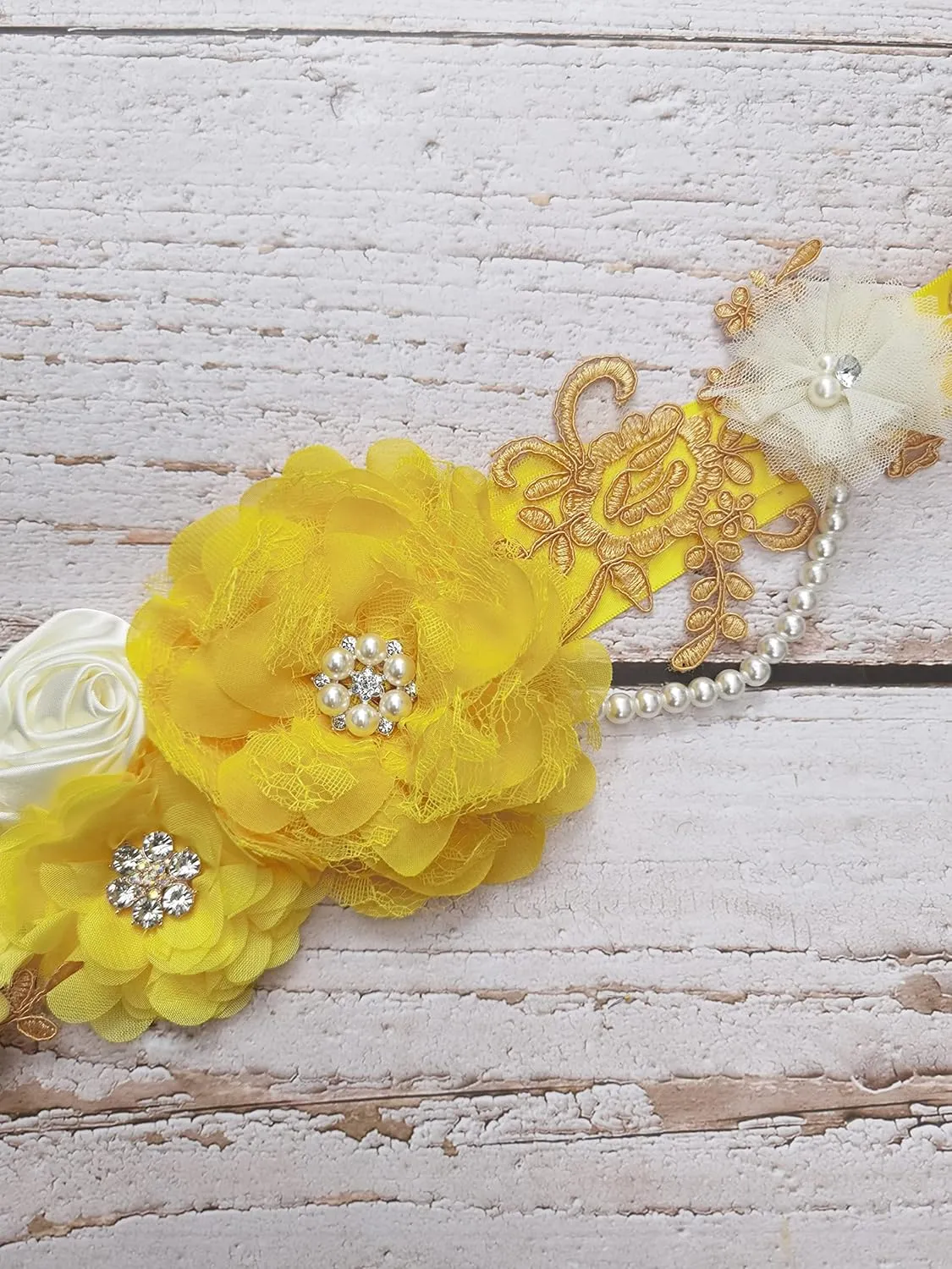 FANFAN Maternity Belt for Pregnant Wedding - Bridal Sash Belt Y01