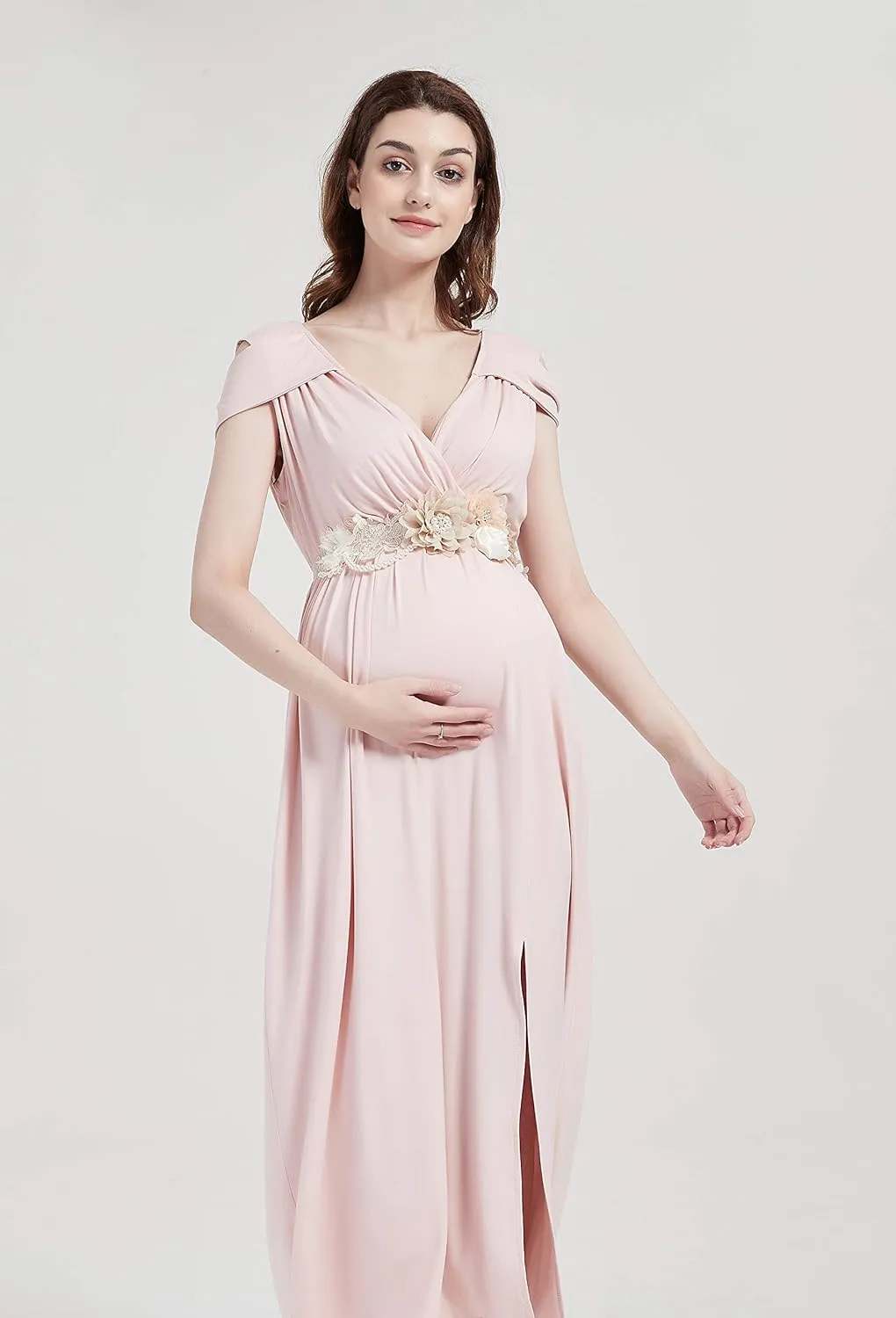 FANFAN Maternity Belt for Pregnant Wedding - Bridal Sash Belt Y01