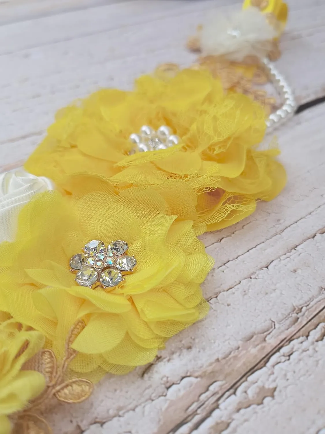 FANFAN Maternity Belt for Pregnant Wedding - Bridal Sash Belt Y01