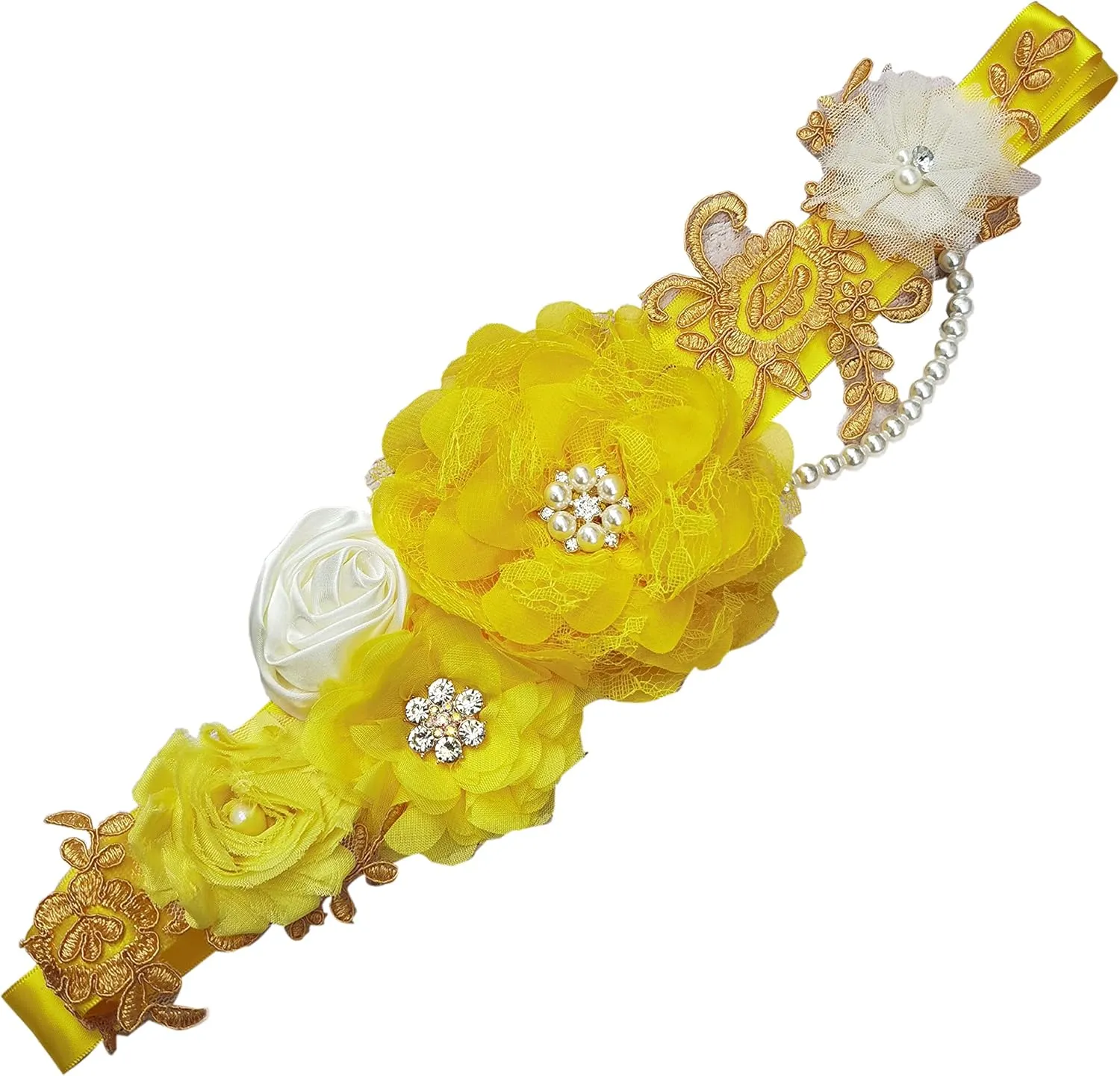 FANFAN Maternity Belt for Pregnant Wedding - Bridal Sash Belt Y01