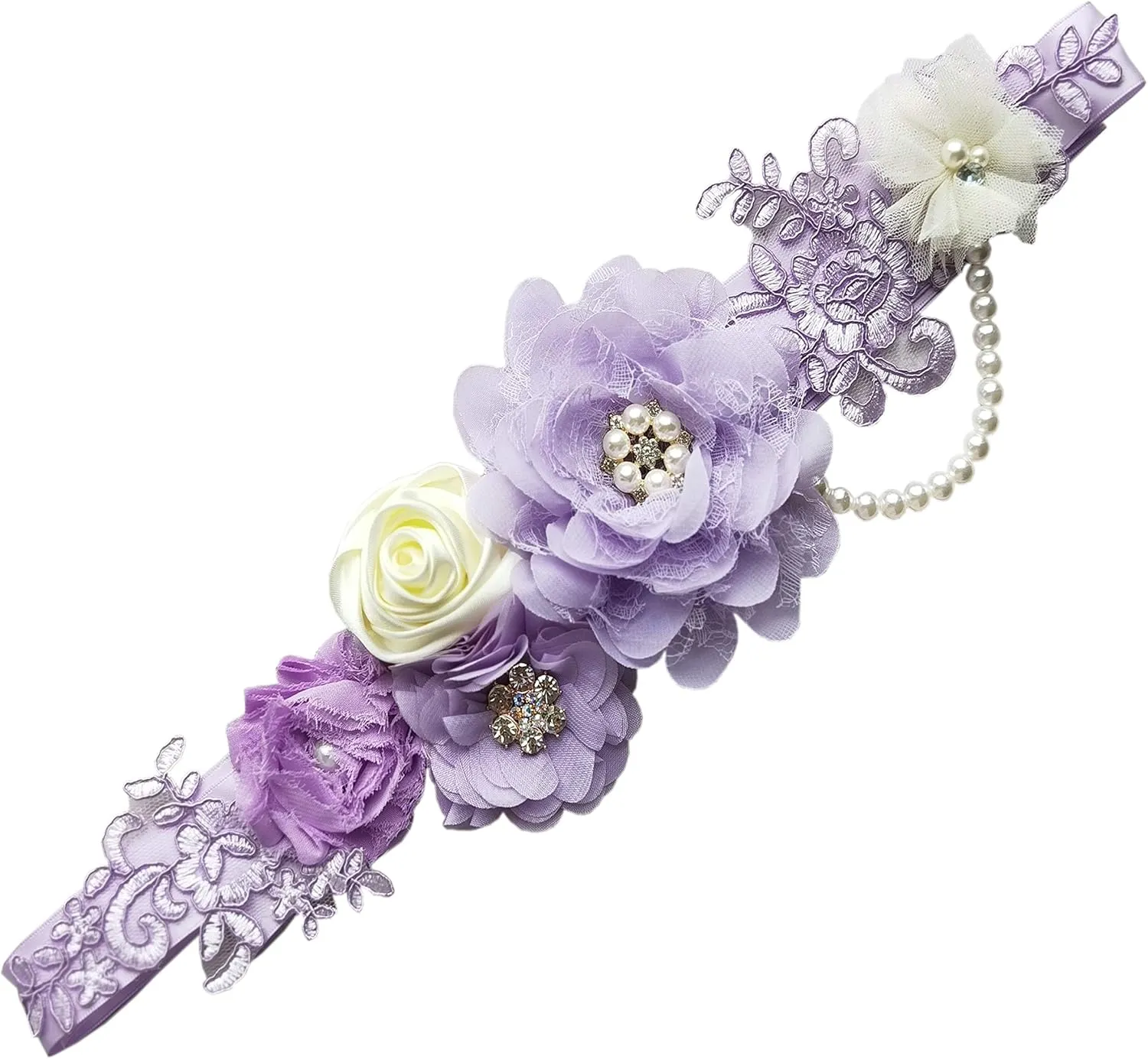 FANFAN Maternity Belt for Pregnant Wedding - Bridal Sash Belt Y01