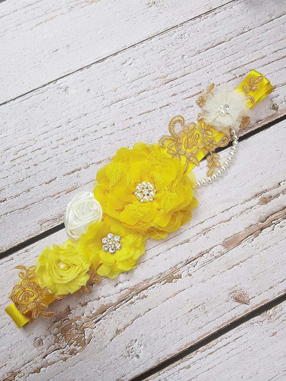 FANFAN Maternity Belt for Pregnant Wedding - Bridal Sash Belt Y01