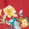 Flower-Pin Halter Blouse
