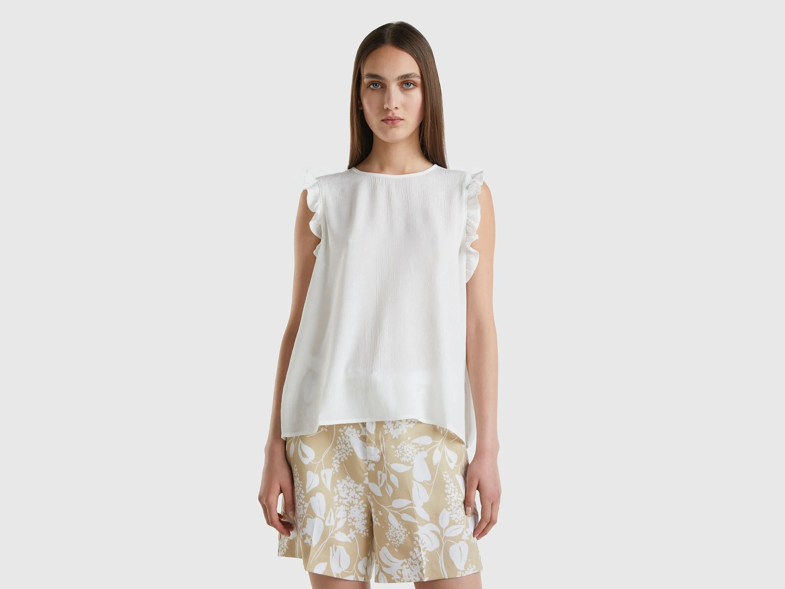 Flowy blouse with rouches