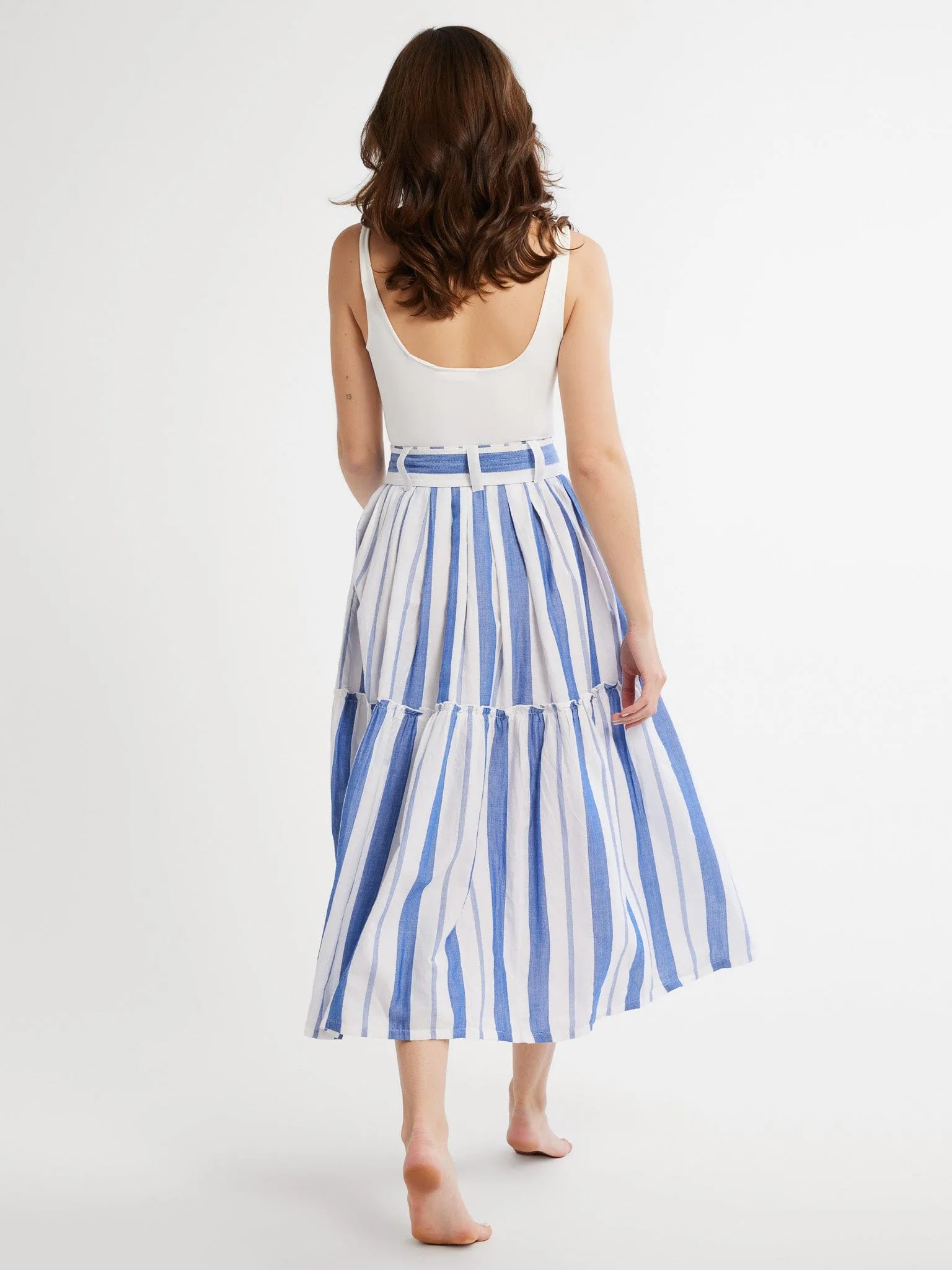 Françoise Skirt in Nantucket Stripe