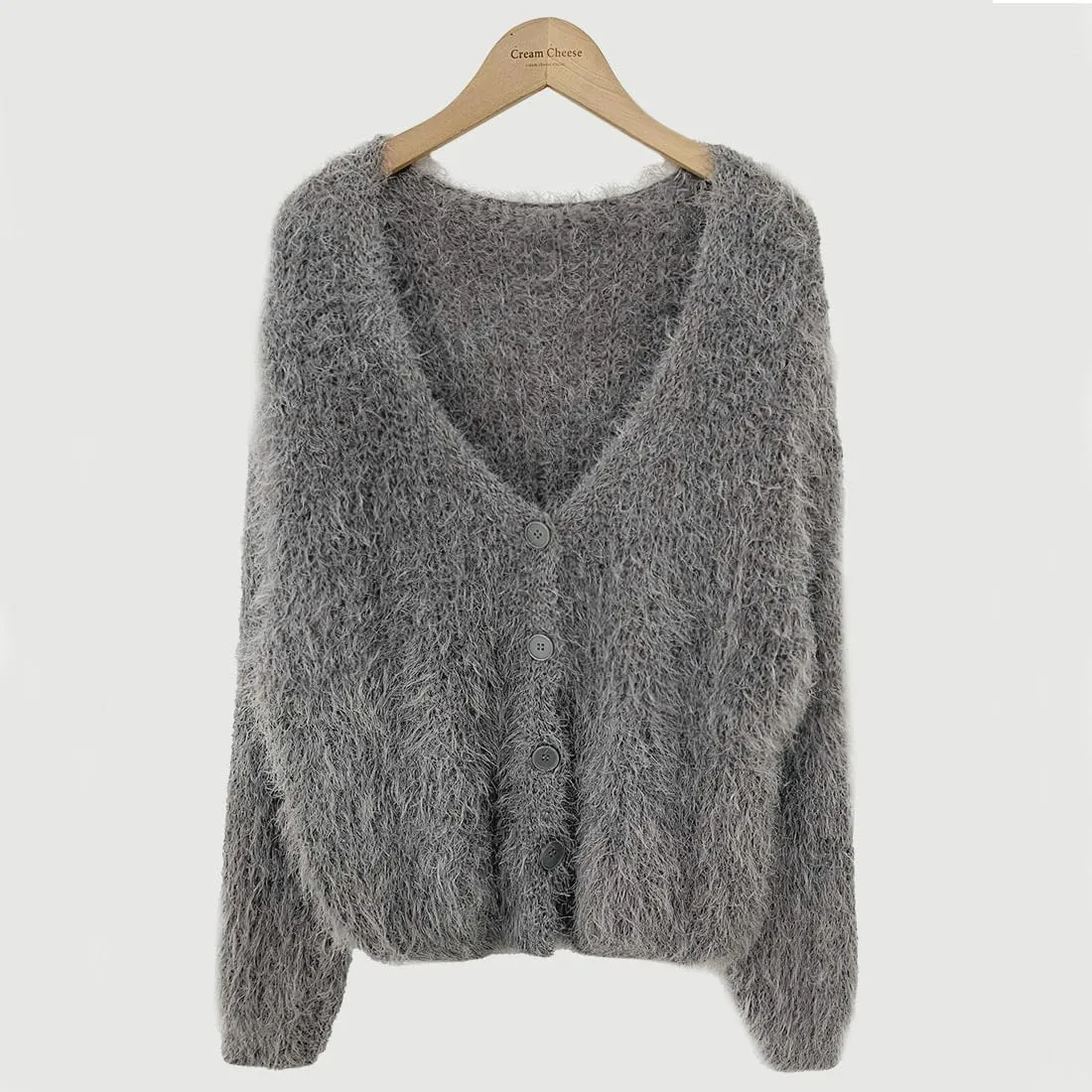 Fuzzy Mohair Cropped Cardigan Women Coquette Soft Warm Cardigan Trendy Fall Open Front Cardigan Sweaters