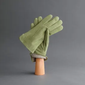 Gentlemen's Gloves from Moss Goatskin Lined with Cashmere