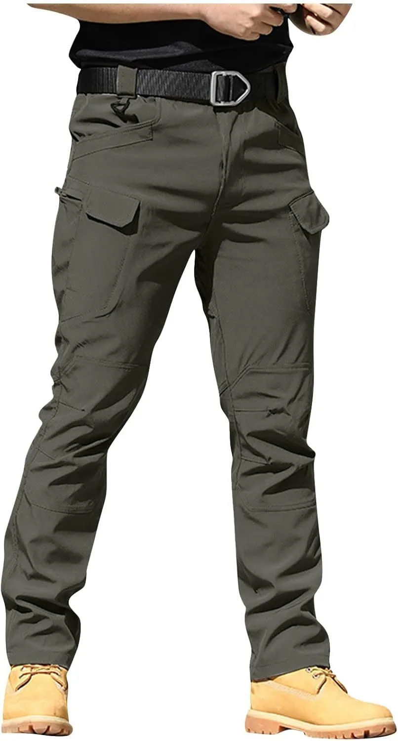 GOFULY Mens Cargo Pants Big and Tall Ripstop Stretch Y2K Pants Men Baggy Zipper Pockets Casual Casual Pants 2024 Trousers
