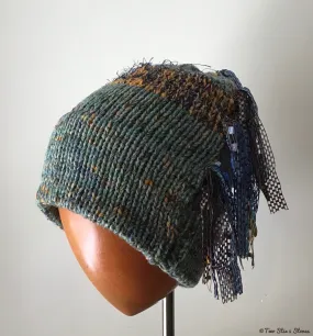 Green Tweed *Funky Chic* Beanie