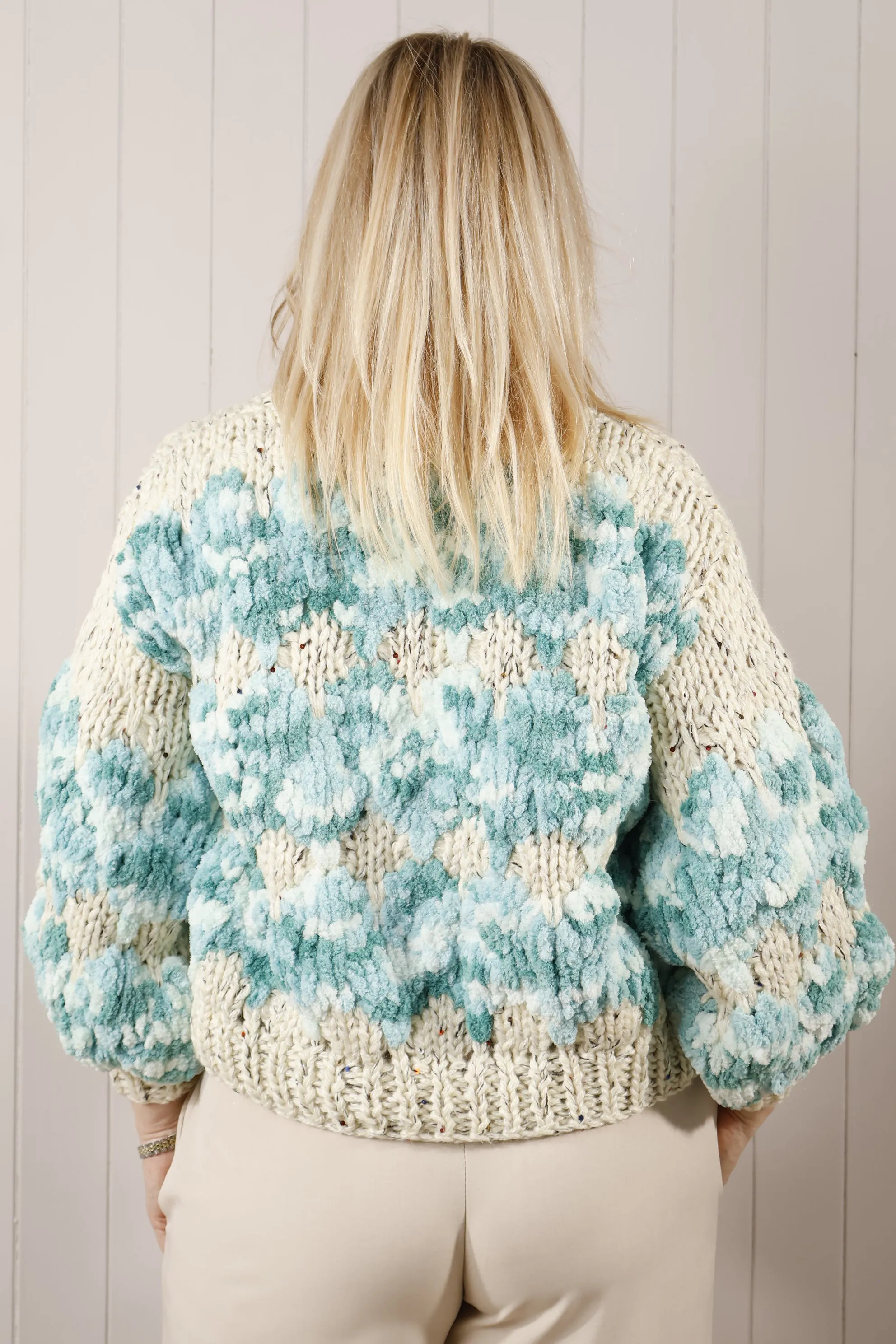 Indira Soft Luxe Cardigan Aqua