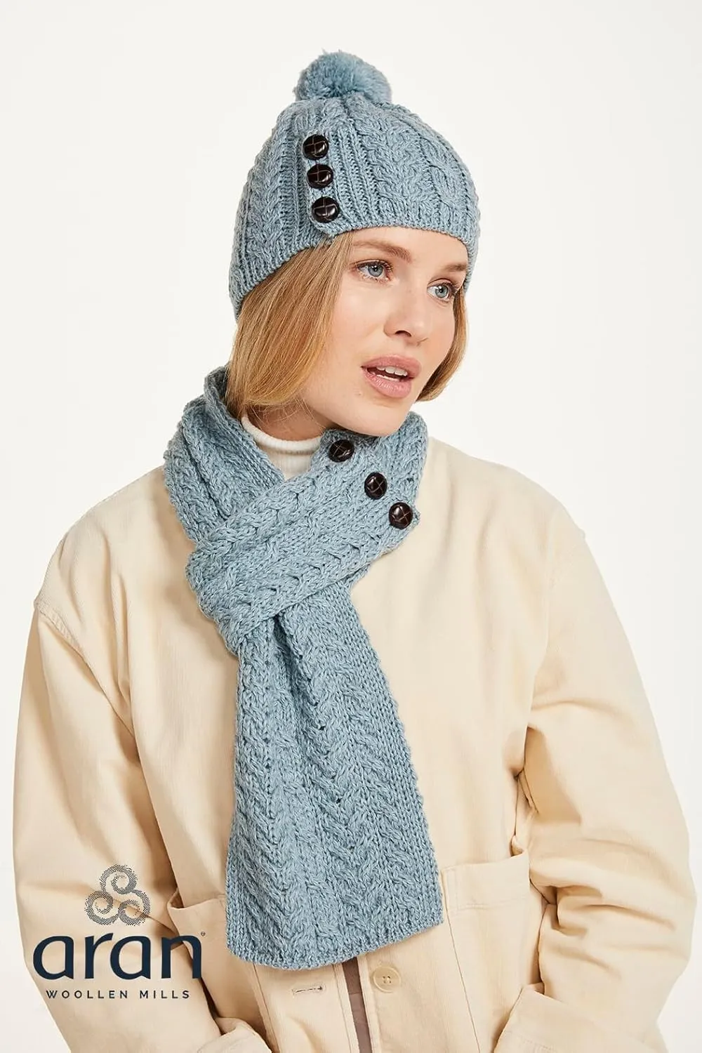 Irish Loop Scarf for Women Made in Ireland 100% Merino Wool