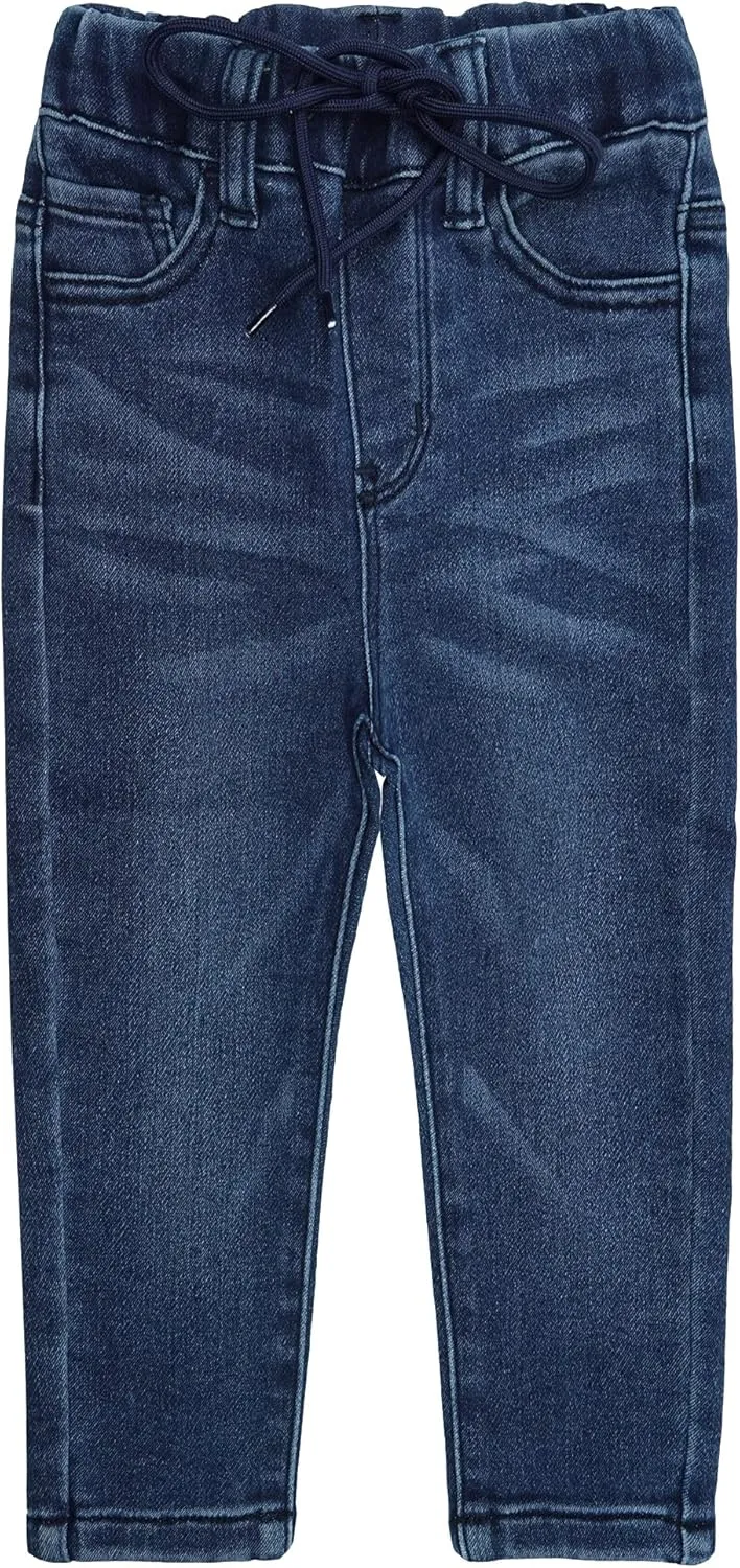 KIDSCOOL SPACE Girls Jeans,Elastic Waist Stretchy Denim Pants