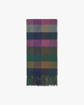 Large Wool Check Scarf