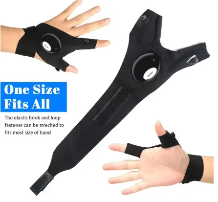 LED Night Light Waterproof Gloves