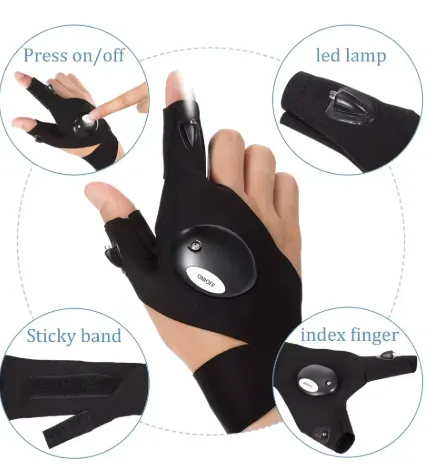 LED Night Light Waterproof Gloves