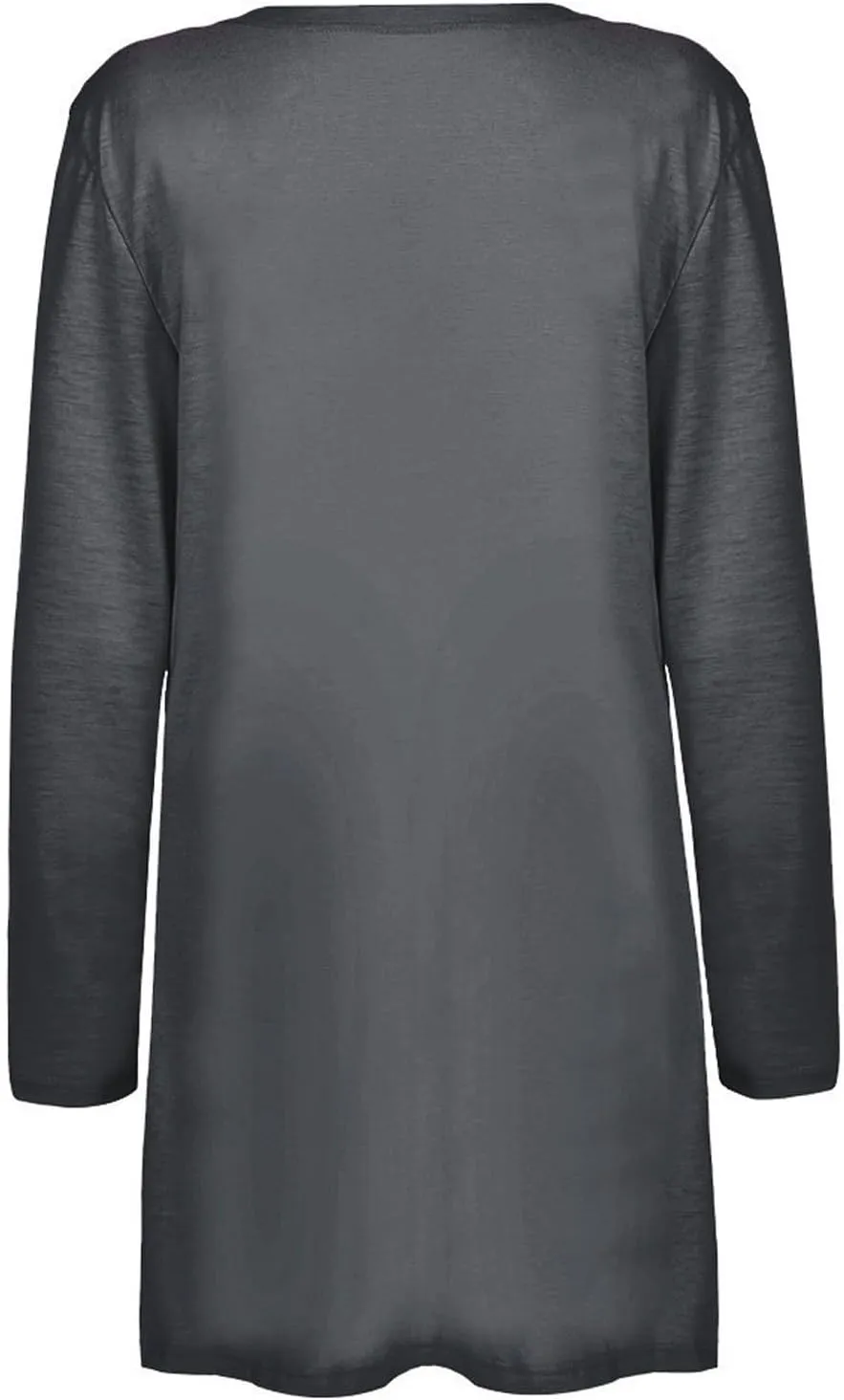 Long Sleeve Cardigan for Women Fall Open Front Kimono Sweatshrits with Pockets Soft Casual Losoe Outwear Shirts