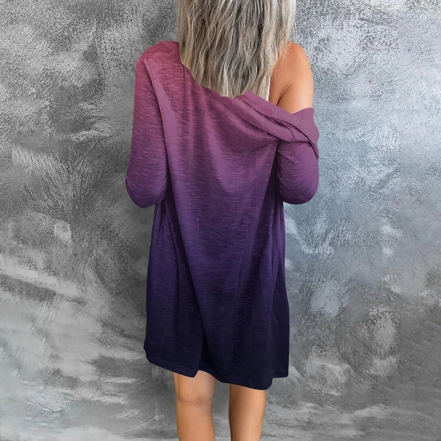 Long Sleeve Cardigan for Women Fall Open Front Kimono Sweatshrits with Pockets Soft Casual Losoe Outwear Shirts