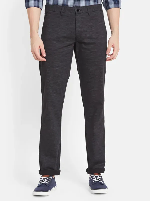 Men Black Casual Trouser