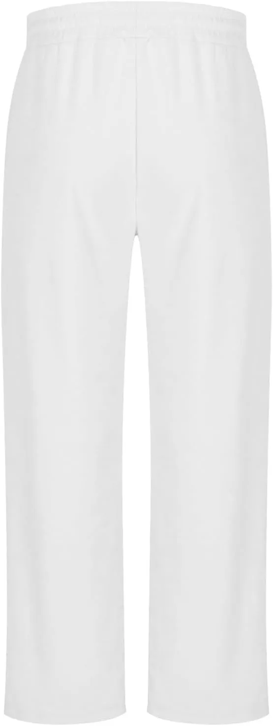 Men's Corduroy Pants Lightweight Casual Loose Drawstring Elastic Waist Straight Wide Leg Trousers with Pockets