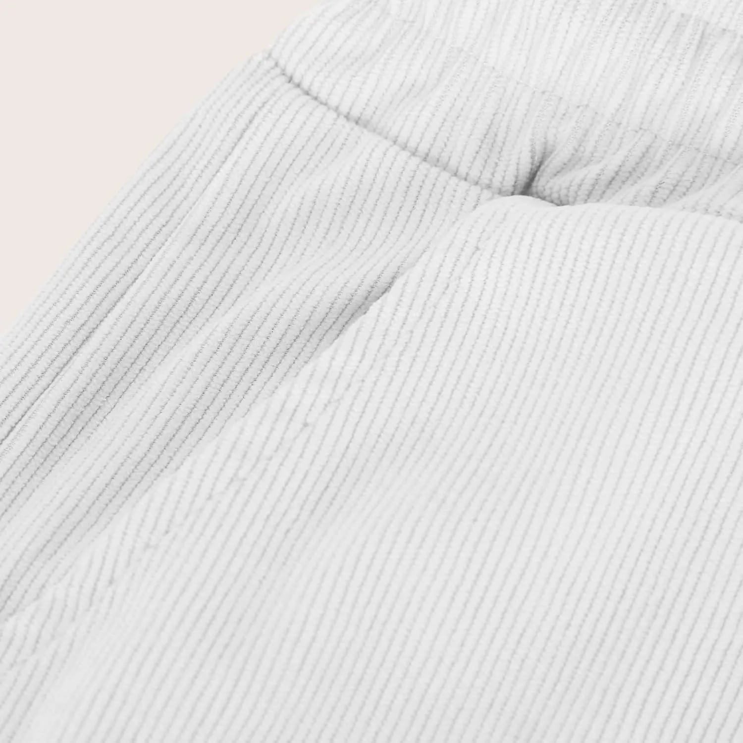 Men's Corduroy Pants Lightweight Casual Loose Drawstring Elastic Waist Straight Wide Leg Trousers with Pockets