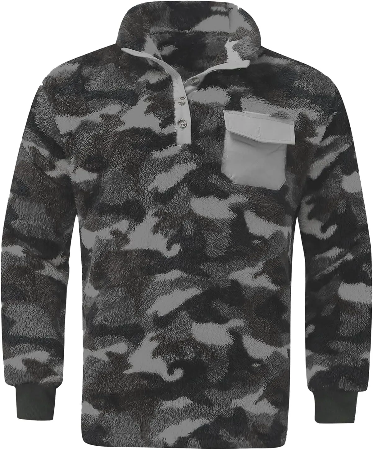 Mens Plaid 1/4 Zipper Sherpa Pullover Hoodies Sweatshirts Long Sleeve Flannel Fleece Jackets Winter Soft Warm Outwears
