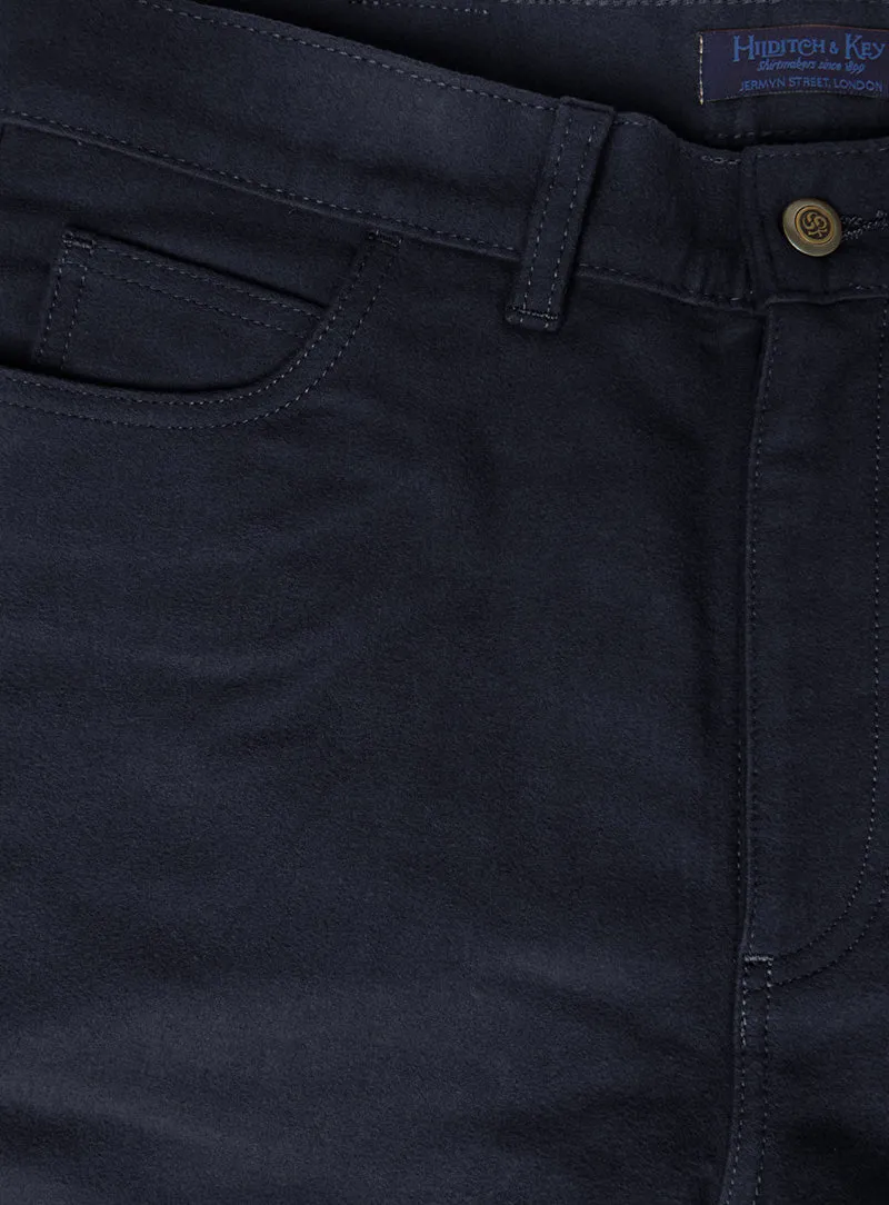 Midnight Blue Cotton Jeans