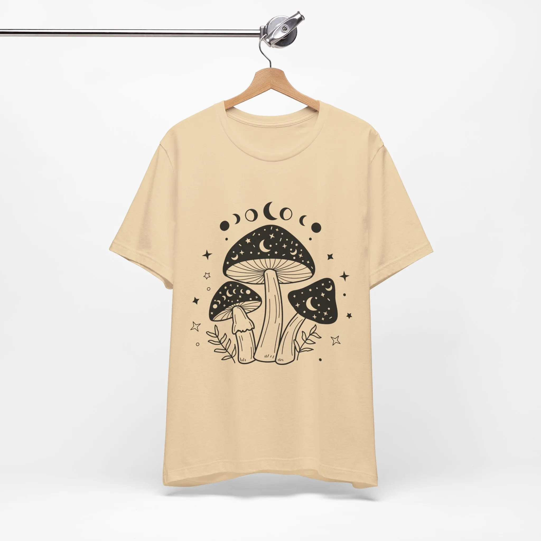 Mystical Celestial Mushroom Tee - Soft, Breathable, and Unique