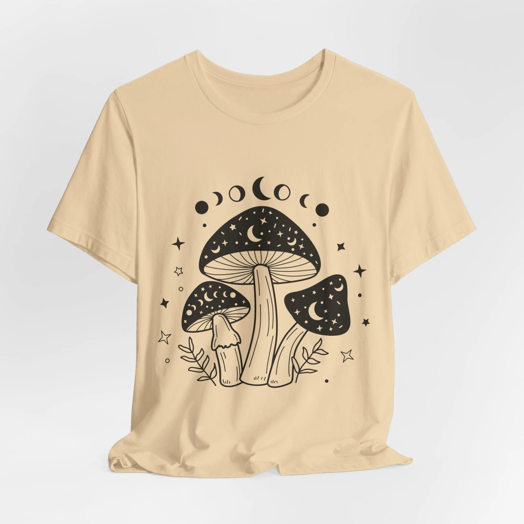 Mystical Celestial Mushroom Tee - Soft, Breathable, and Unique