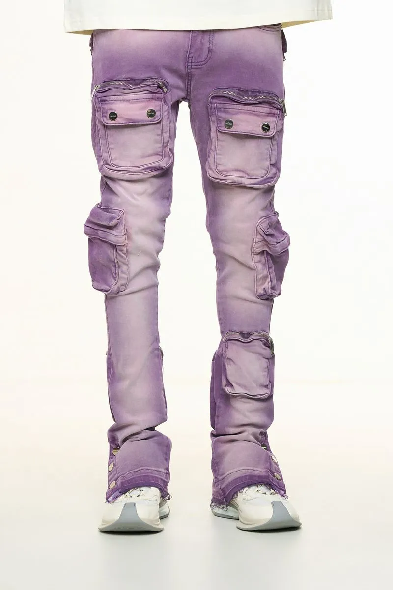 PHEELINGS JOURNEY TO GREATNESS FLARE STACK DENIM (LAVANDER)