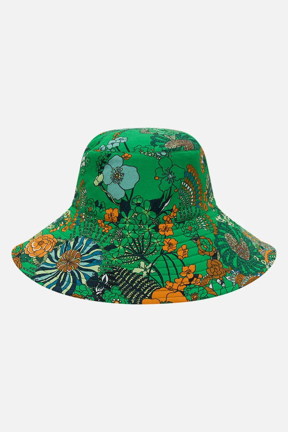 REVERSIBLE WIDE BRIM BUCKET HAT GOOD VIBES GENERATION