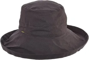 Scala Women's Cotton Hat with Inner Drawstring and Upf 50  Rating