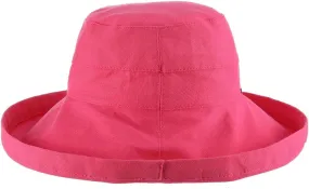 Scala Women's Cotton Hat with Inner Drawstring and Upf 50  Rating