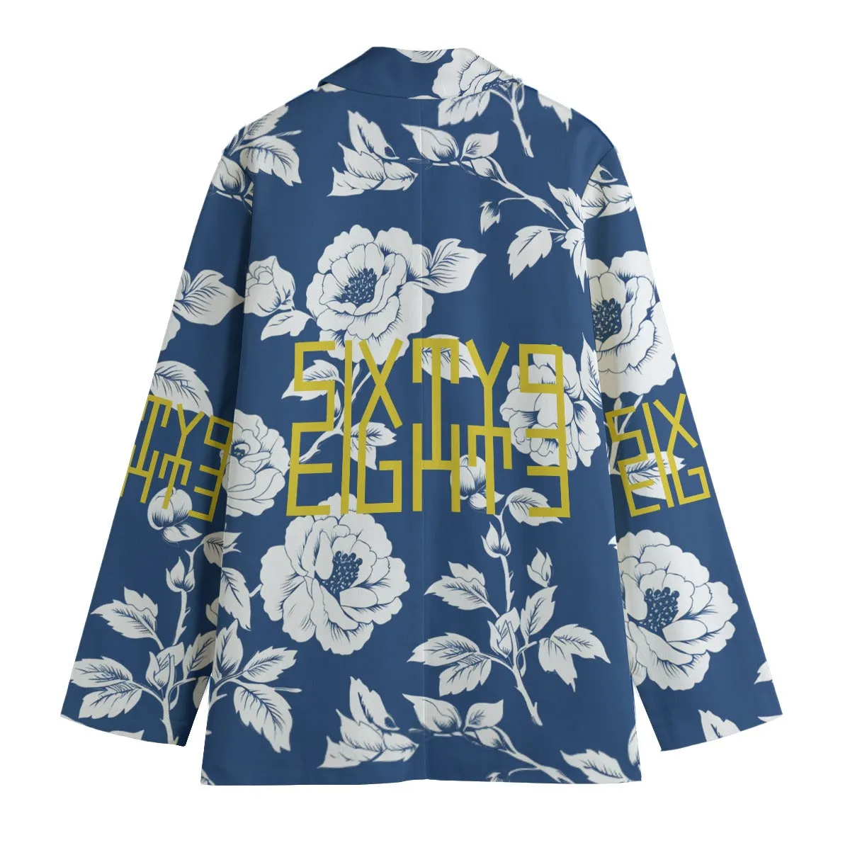 Sixty Eight 93 Logo Gold Women's Leisure Blazer #16