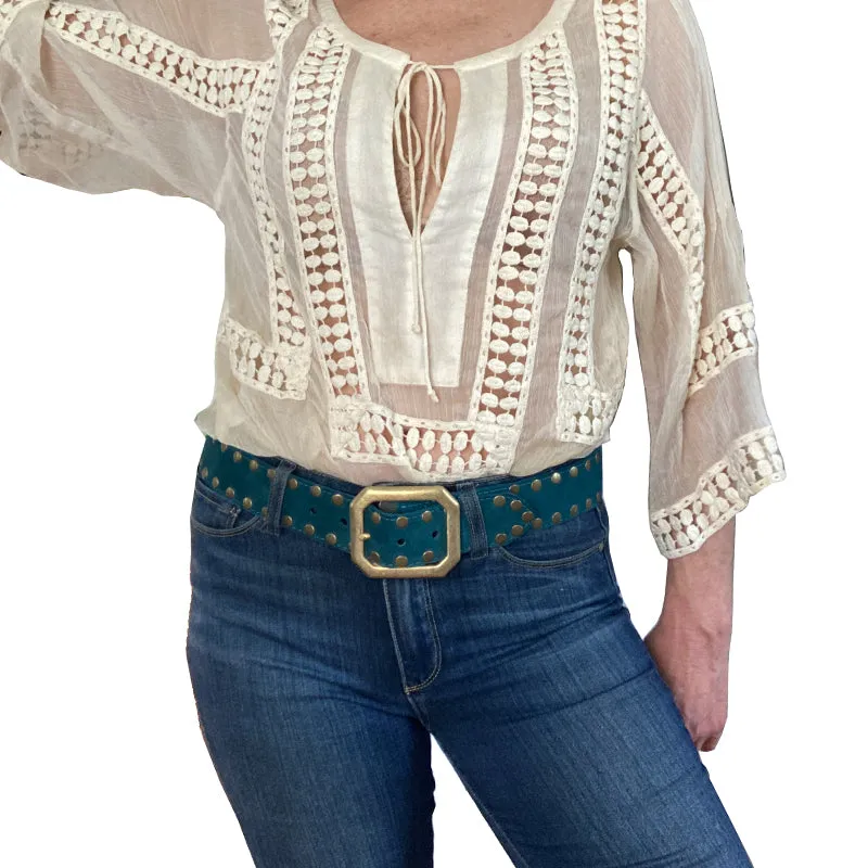 Squared Off Buckle - Saddle