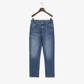 STRAIGHT CROPPED JEANS