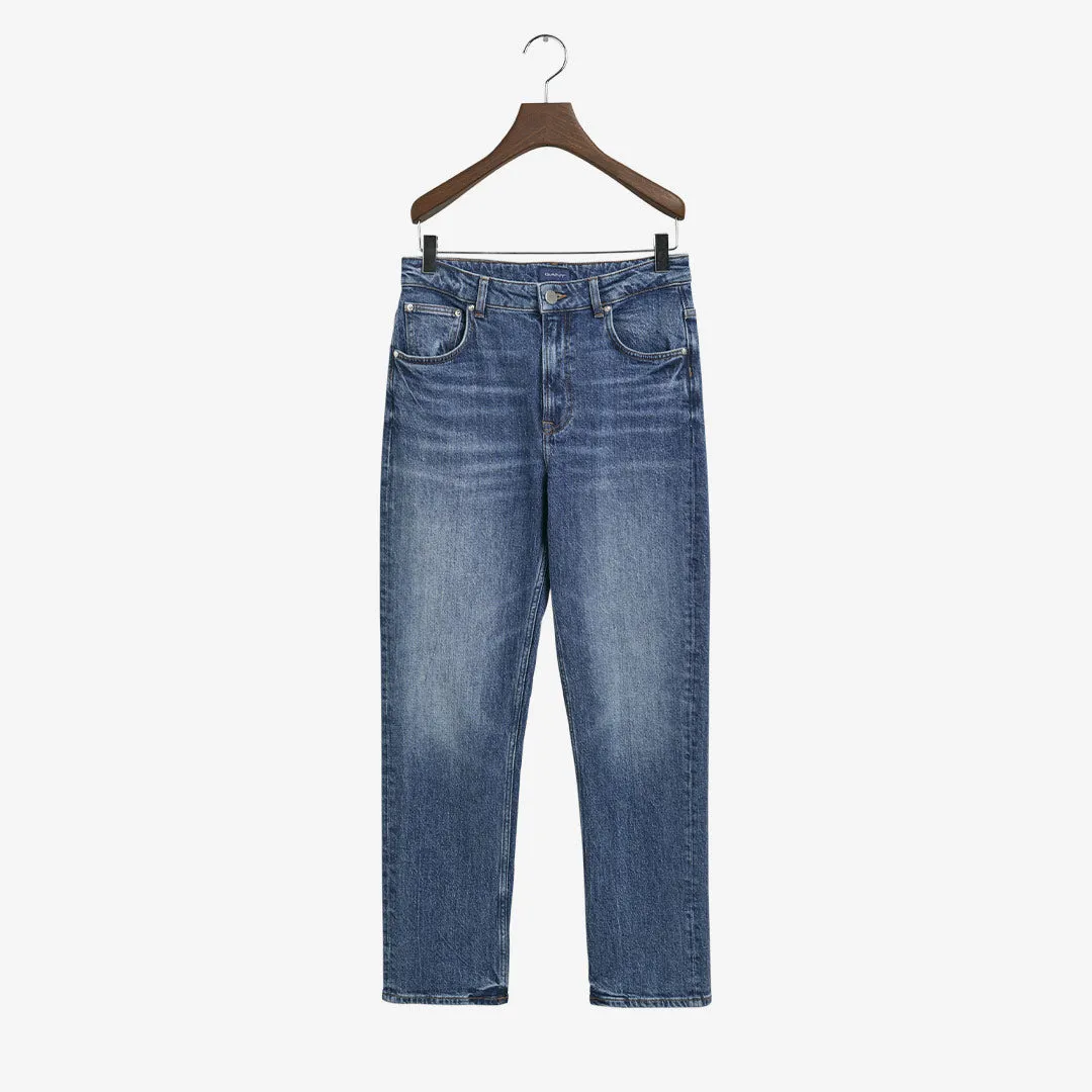 STRAIGHT CROPPED JEANS
