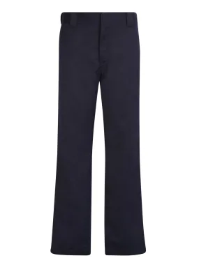 Straight leg trousers in cotton blend