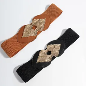 TEEK - Leaf Buckle Stretch Belt