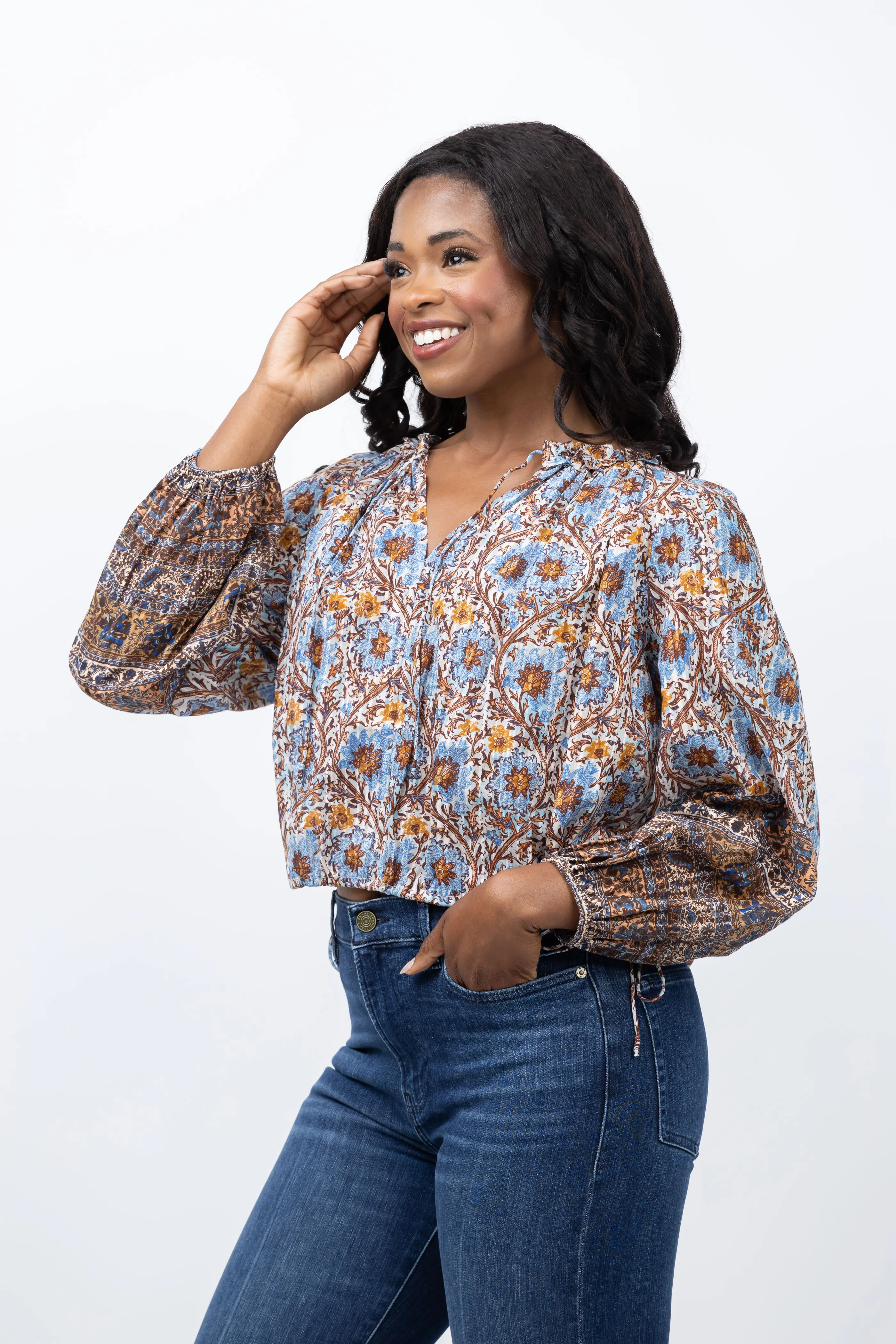 Ulla Johnson Silva Blouse in Caspia