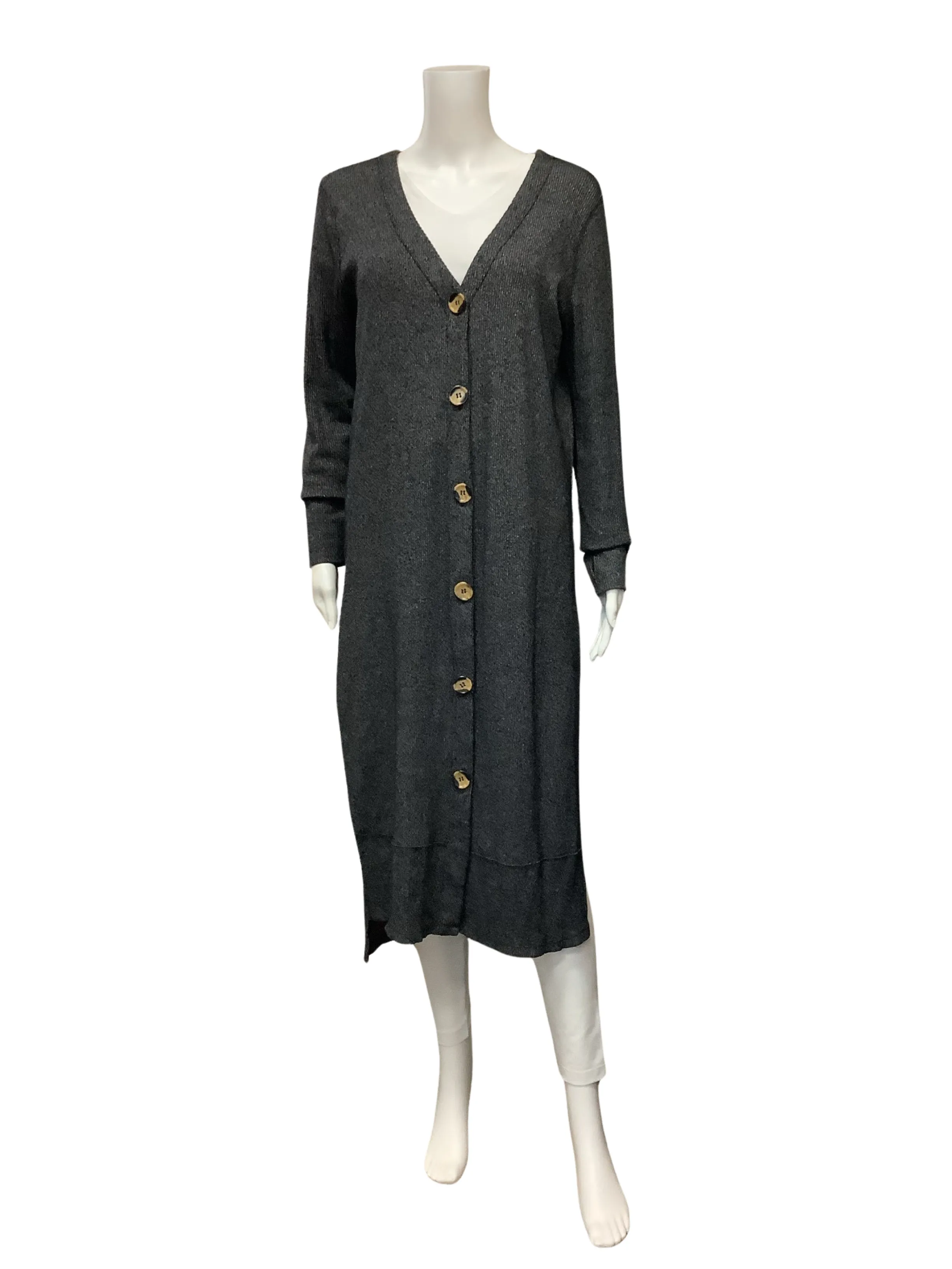We The Free Cardigan Black Button Down Size: L