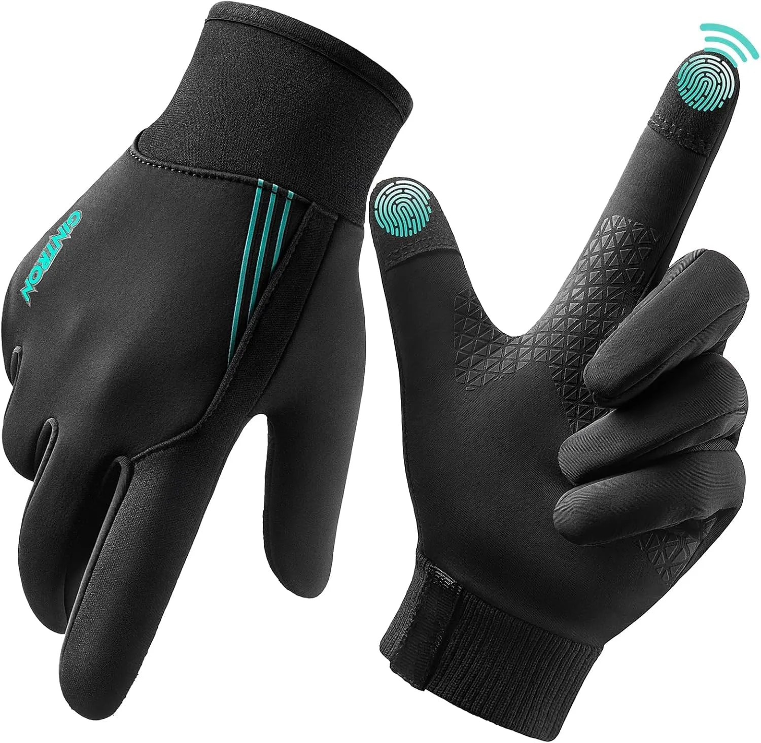 Winter Gloves Men Women, Waterproof Snow Gloves Liner Thermal Warm Glove for Hiking Running Cycling Driving