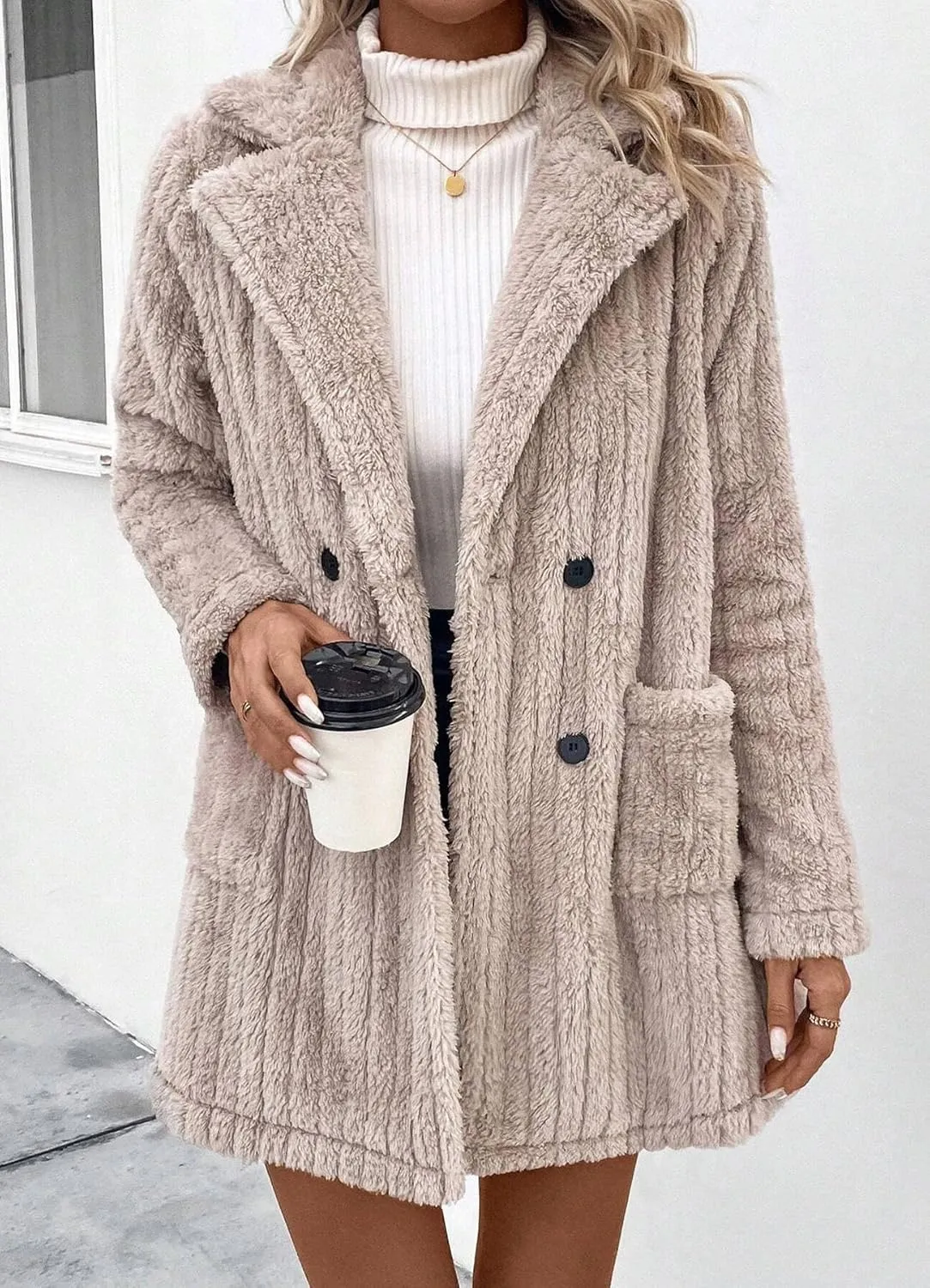 Womens Long Sleeve Open Front Chunky Cable Knit Cardigans Outwear Draped Soft Light Fall Sweaters Jacket