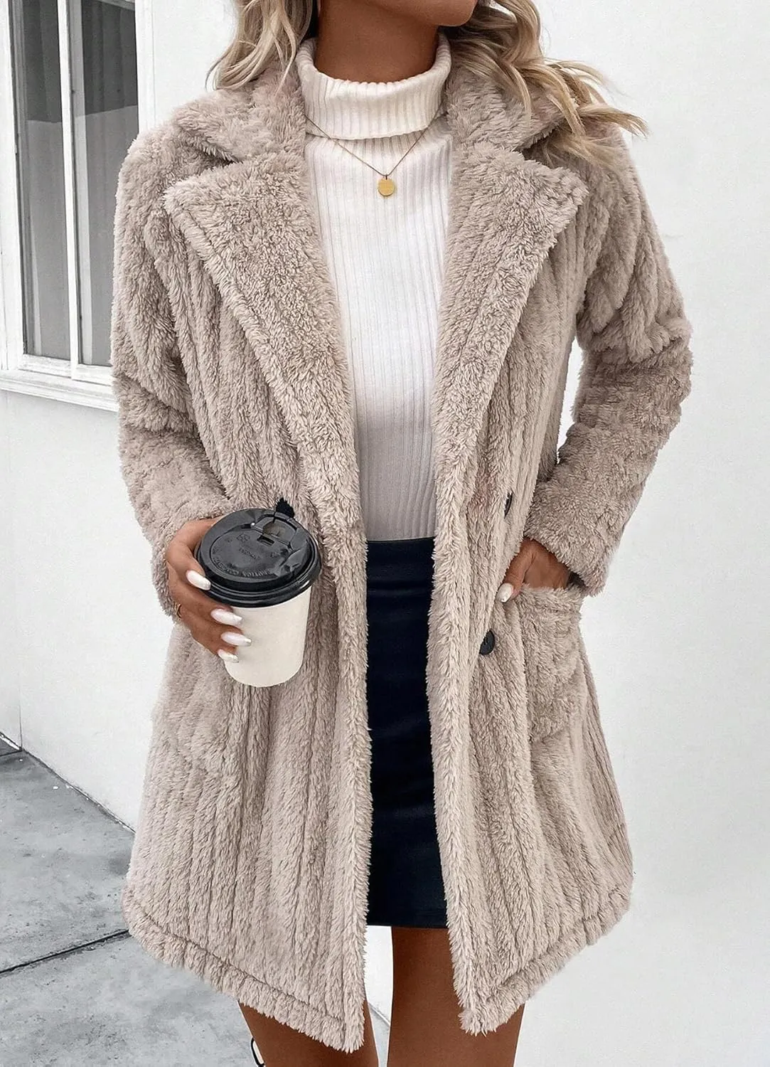 Womens Long Sleeve Open Front Chunky Cable Knit Cardigans Outwear Draped Soft Light Fall Sweaters Jacket
