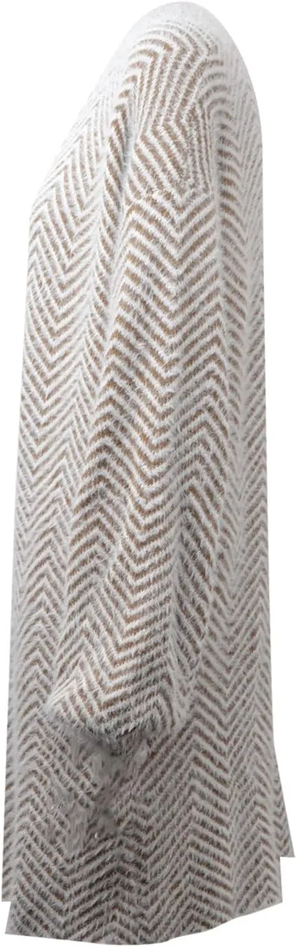 Women's Long Sleeve Soft Chunky Knit Cardigan Sweater Fashion Slouchy Long Loose Open Front Cardigans Outwear Coat